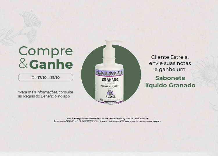 Compre e Ganhe - Sabonete Líquido Granado